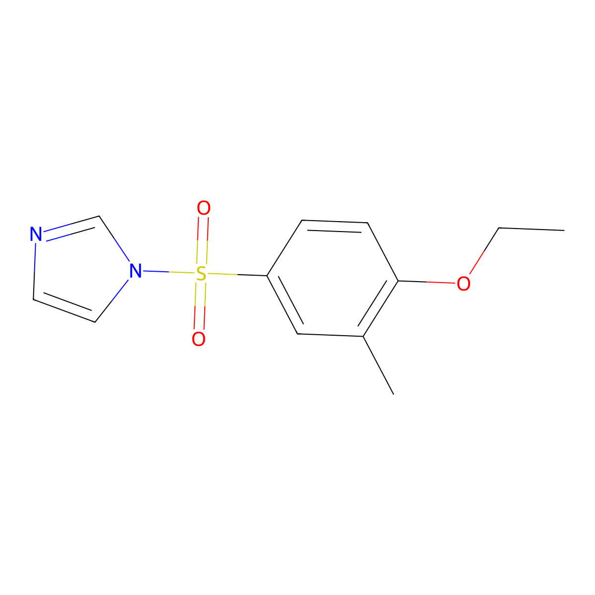 1-(4-Ethoxy-3-methylphenyl)sulfonylimidazole molecular structure, CAS 791844-68-3