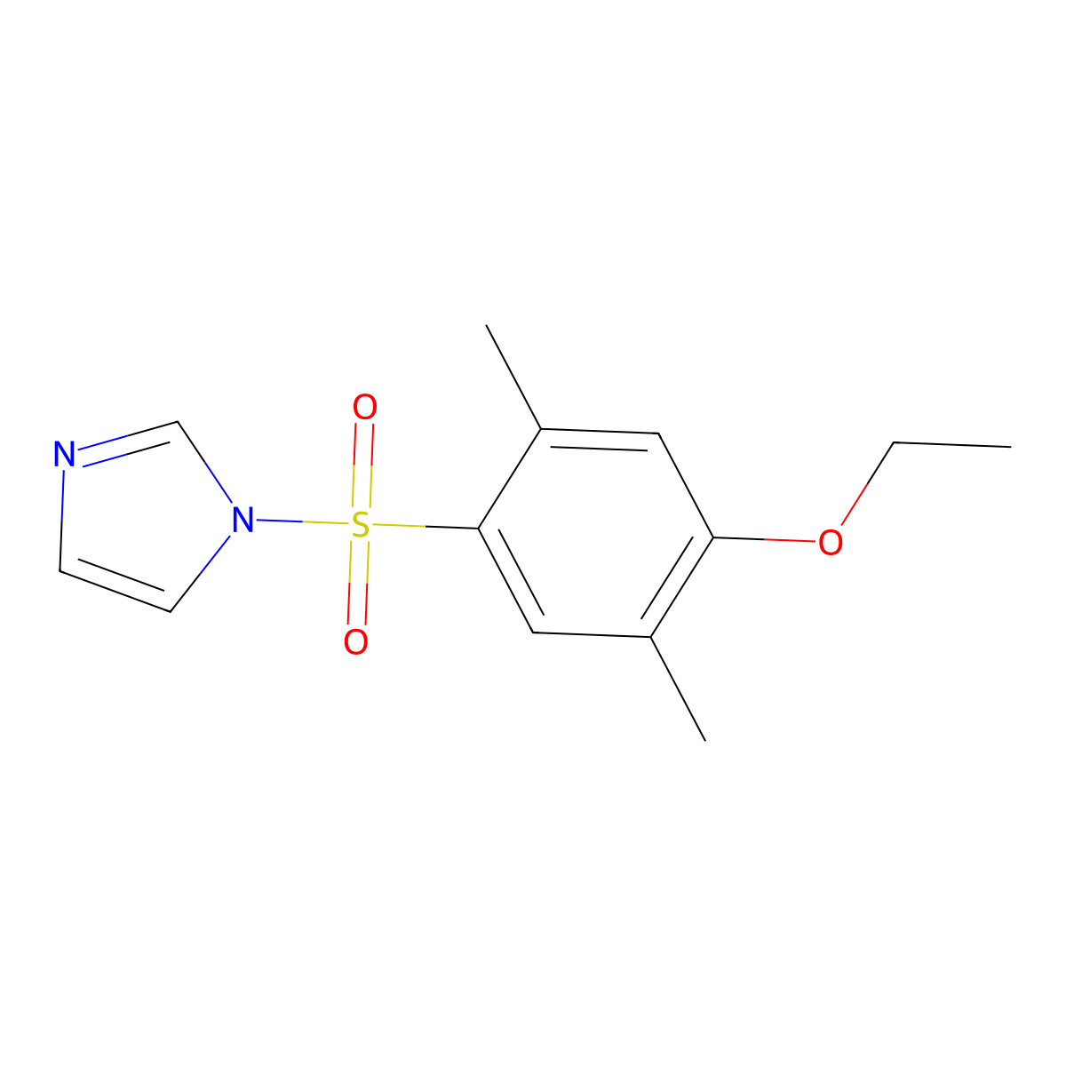 1-(4-Ethoxy-2,5-dimethylphenyl)sulfonylimidazole molecular structure, CAS 791844-69-4