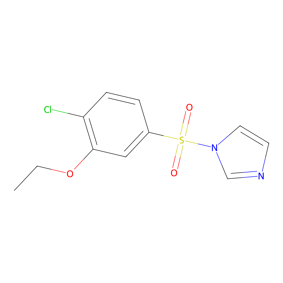 1-(4-Chloro-3-ethoxyphenyl)sulfonylimidazole molecular structure, CAS 791844-70-7