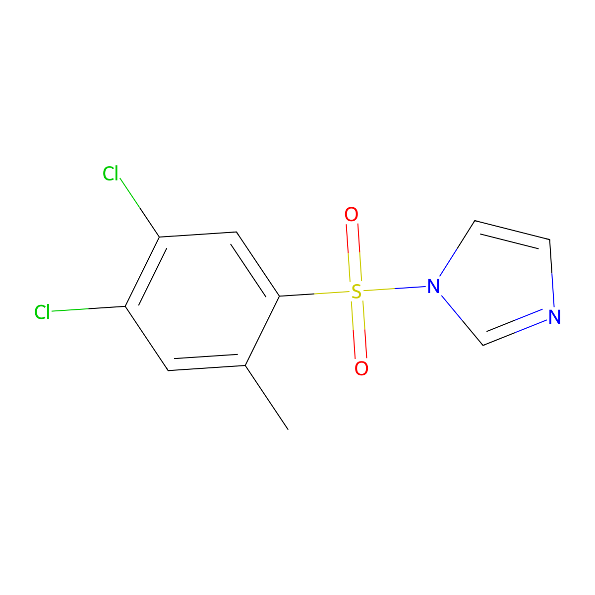 1-(4,5-Dichloro-2-methylphenyl)sulfonylimidazole molecular structure, CAS 791845-04-0