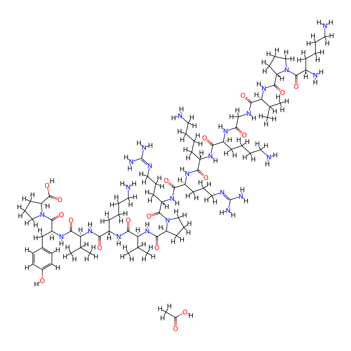ACTH 11-24 acetate(4237-93-8 free base) molecular structure, CAS 79190-56-0
