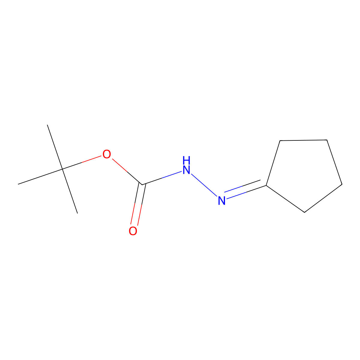 N'-cyclopentylidene(tert-butoxy)carbohydrazide molecular structure, CAS 79201-39-1