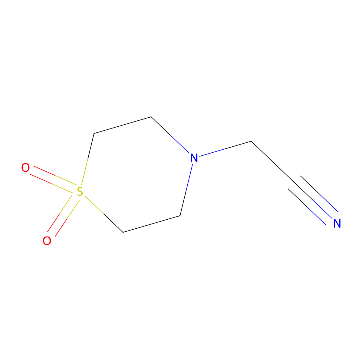 1-(4-Sulfono morpholine)acetonitrile molecular structure, CAS 79207-43-5