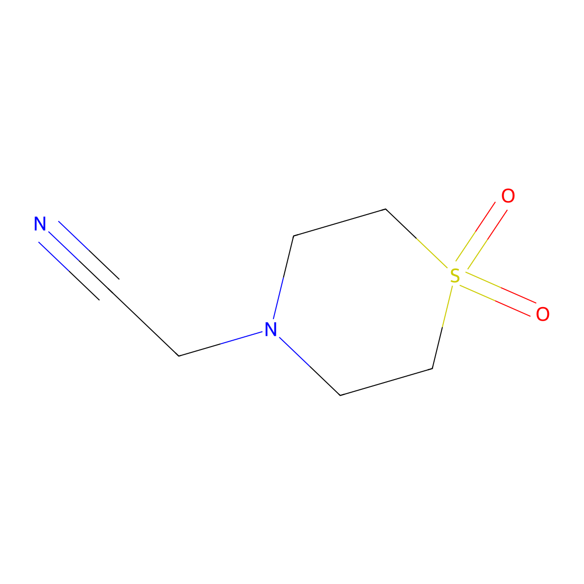 1-(4-Sulfono morpholine)acetonitrile molecular structure, CAS 79207-43-5