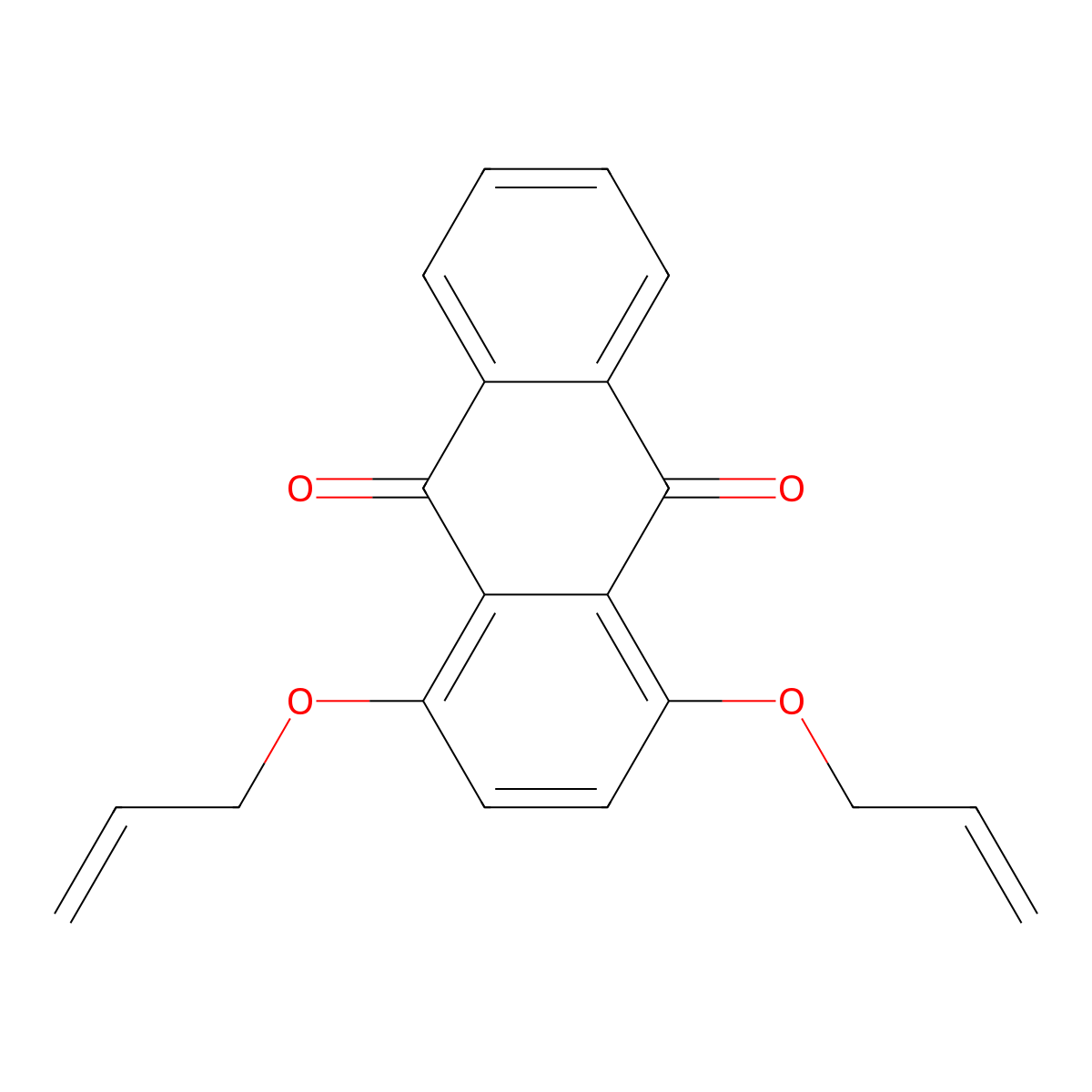 1,4-Bis(allyloxy)anthraquinone molecular structure, CAS 79207-97-9