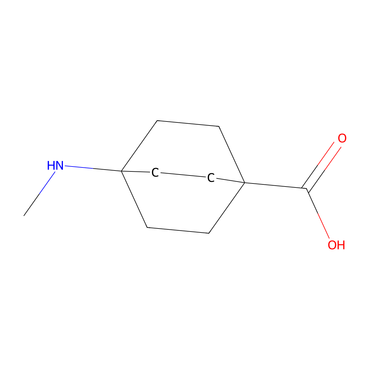 4-(Methylamino)bicyclo[2.2.2]octane-1-carboxylic acid molecular structure, CAS 792136-91-5