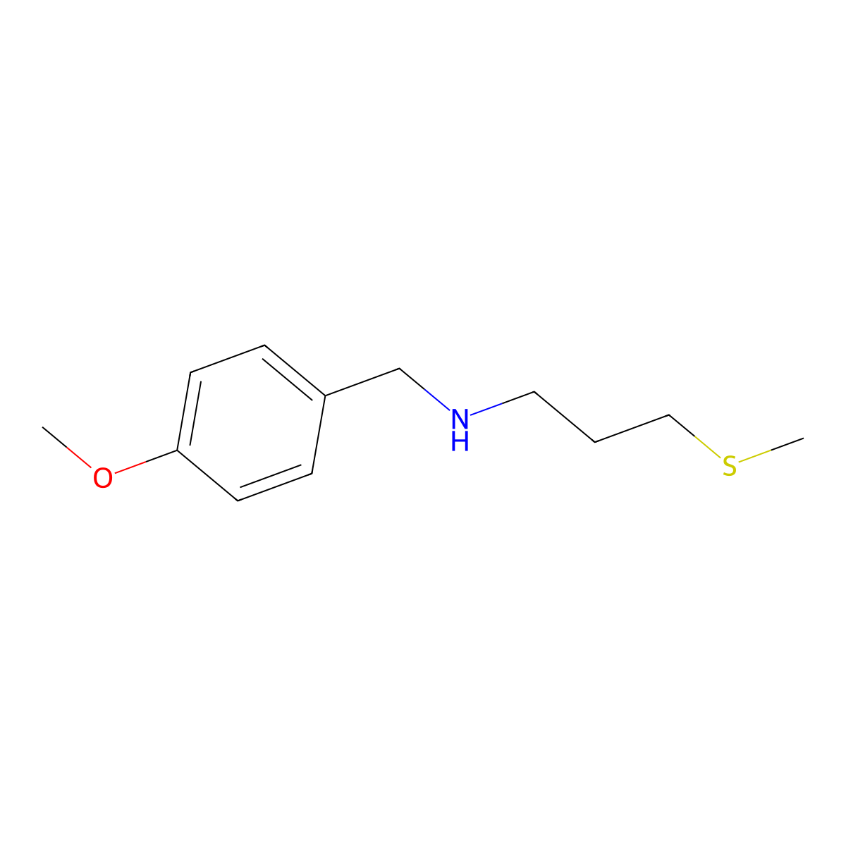 [(4-Methoxyphenyl)methyl][3-(methylsulfanyl)propyl]amine molecular structure, CAS 792142-14-4