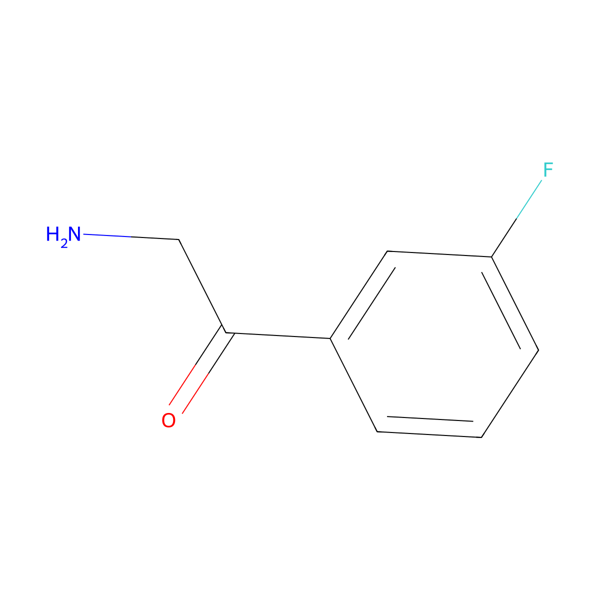 2-Amino-1-(3-fluorophenyl)ethanone molecular structure, CAS 792144-46-8