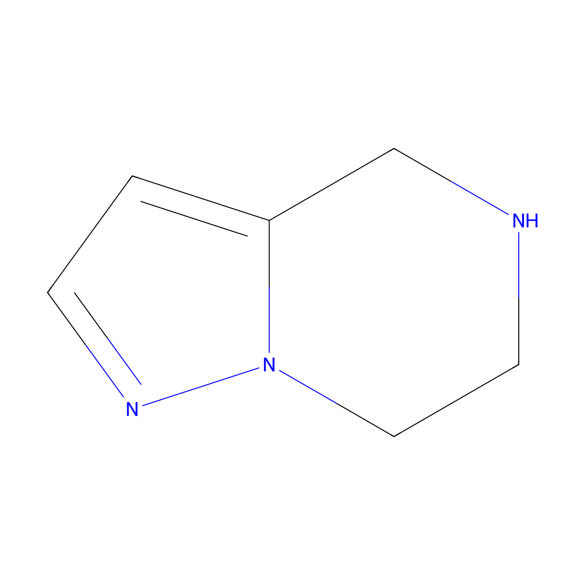 4,5,6,7-Tetrahydropyrazolo(1,5-a)pyrazine molecular structure, CAS 792163-25-8