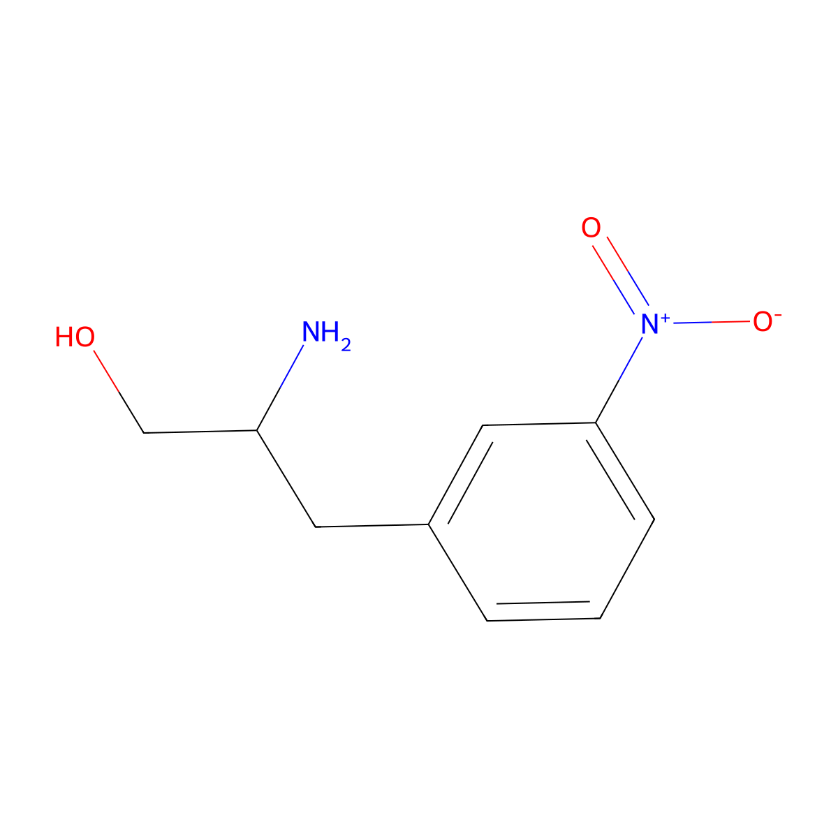 (S)-b-Amino-3-nitrobenzenepropanol molecular structure, CAS 792179-42-1