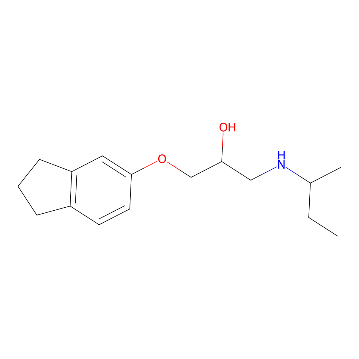 1-(Sec-butylamino)-3-(2,3-dihydro-1H-inden-5-yloxy)propan-2-OL molecular structure, CAS 792182-08-2