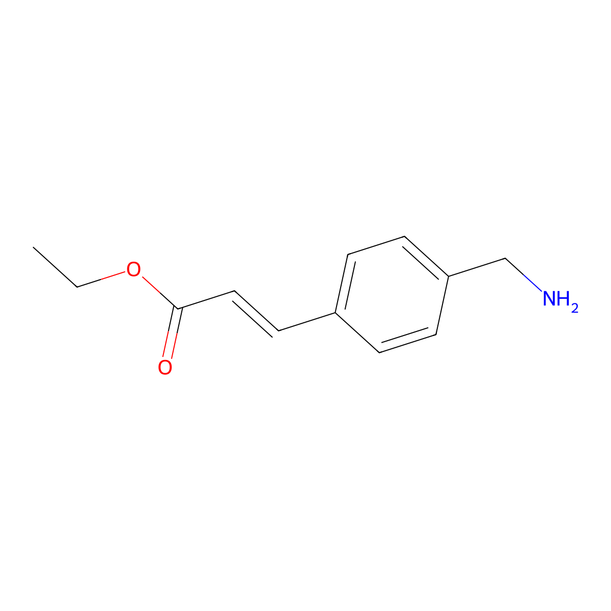 Ethyl 3-(4-(aminomethyl)phenyl)acrylate molecular structure, CAS 792185-51-4