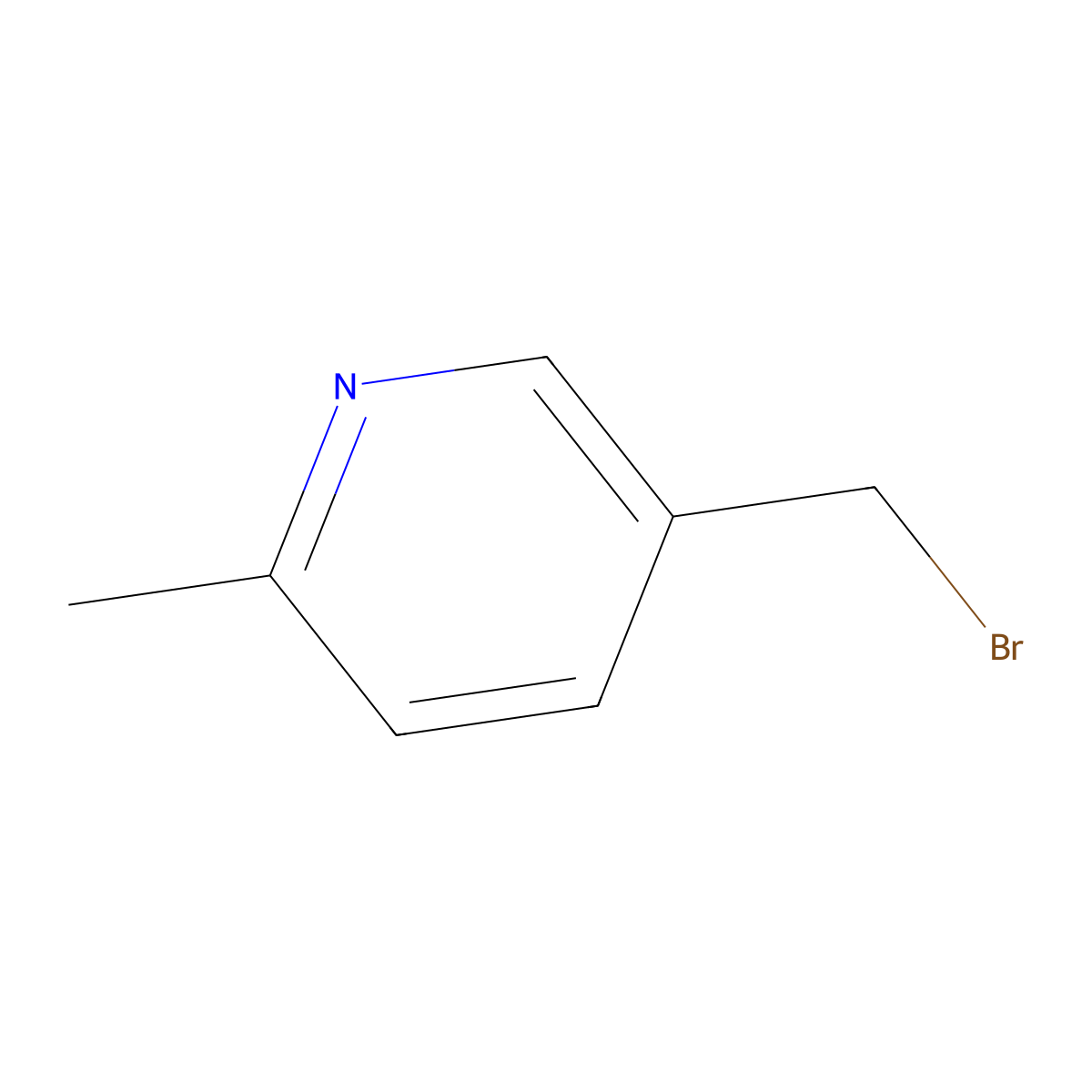 5-(Bromomethyl)-2-methylpyridine molecular structure, CAS 792187-67-8