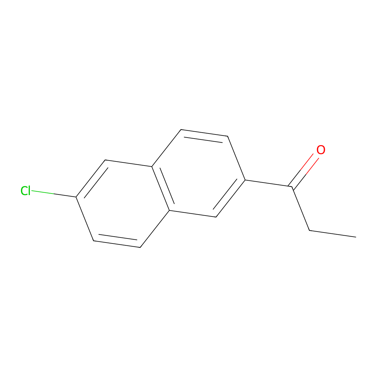 1-(6-Chloronaphthalen-2-yl)propan-1-one molecular structure, CAS 79219-20-8