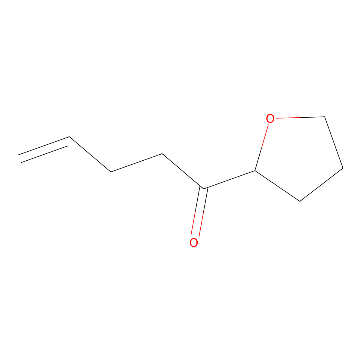 1-(Oxolan-2-yl)pent-4-en-1-one molecular structure, CAS 79227-31-9