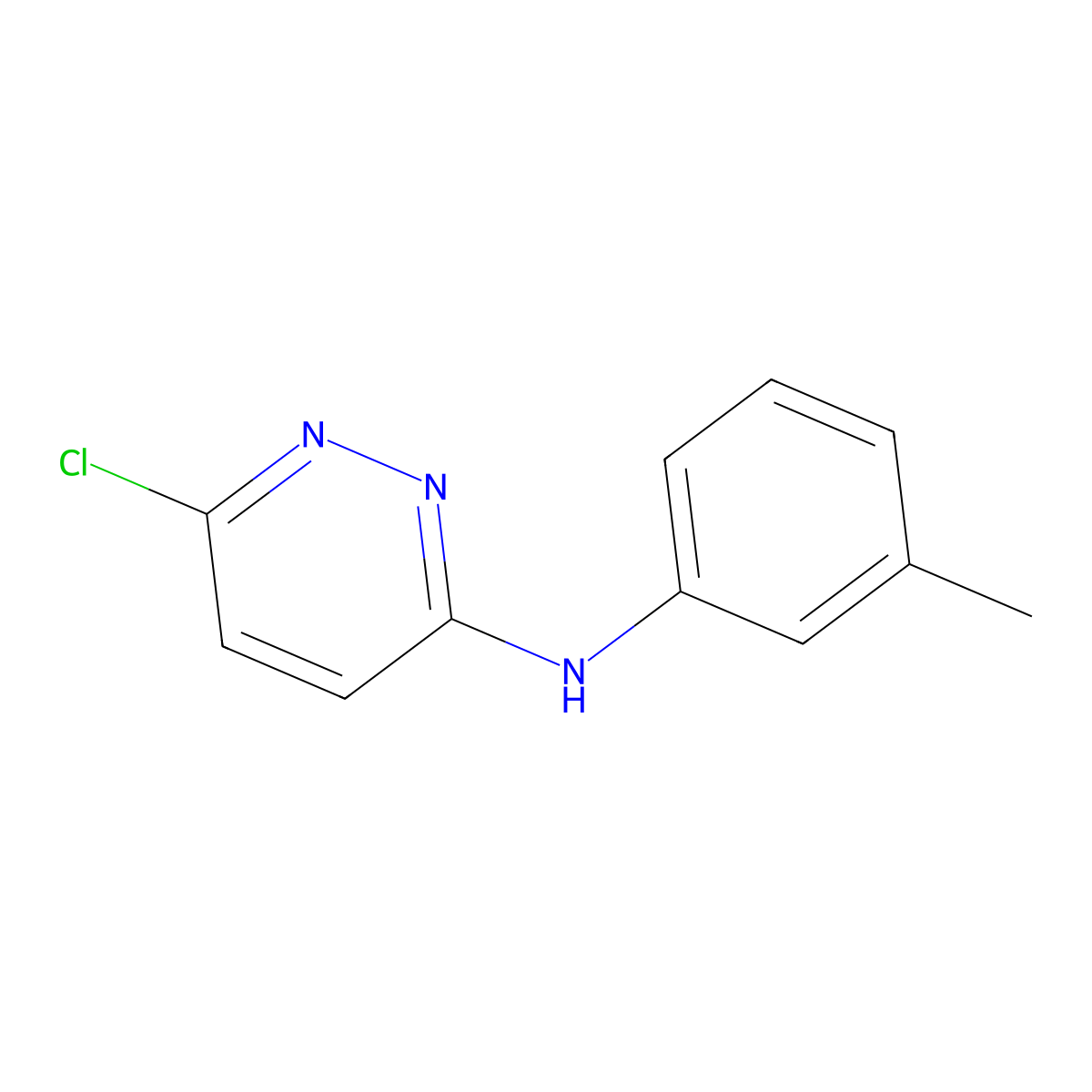 6-Chloro-N-m-tolylpyridazin-3-amine molecular structure, CAS 79232-87-4
