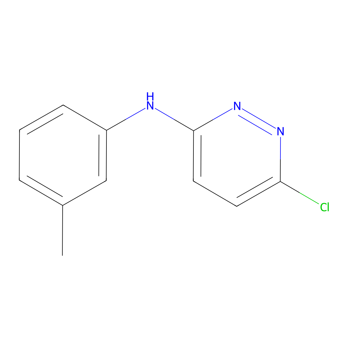 6-Chloro-N-m-tolylpyridazin-3-amine molecular structure, CAS 79232-87-4