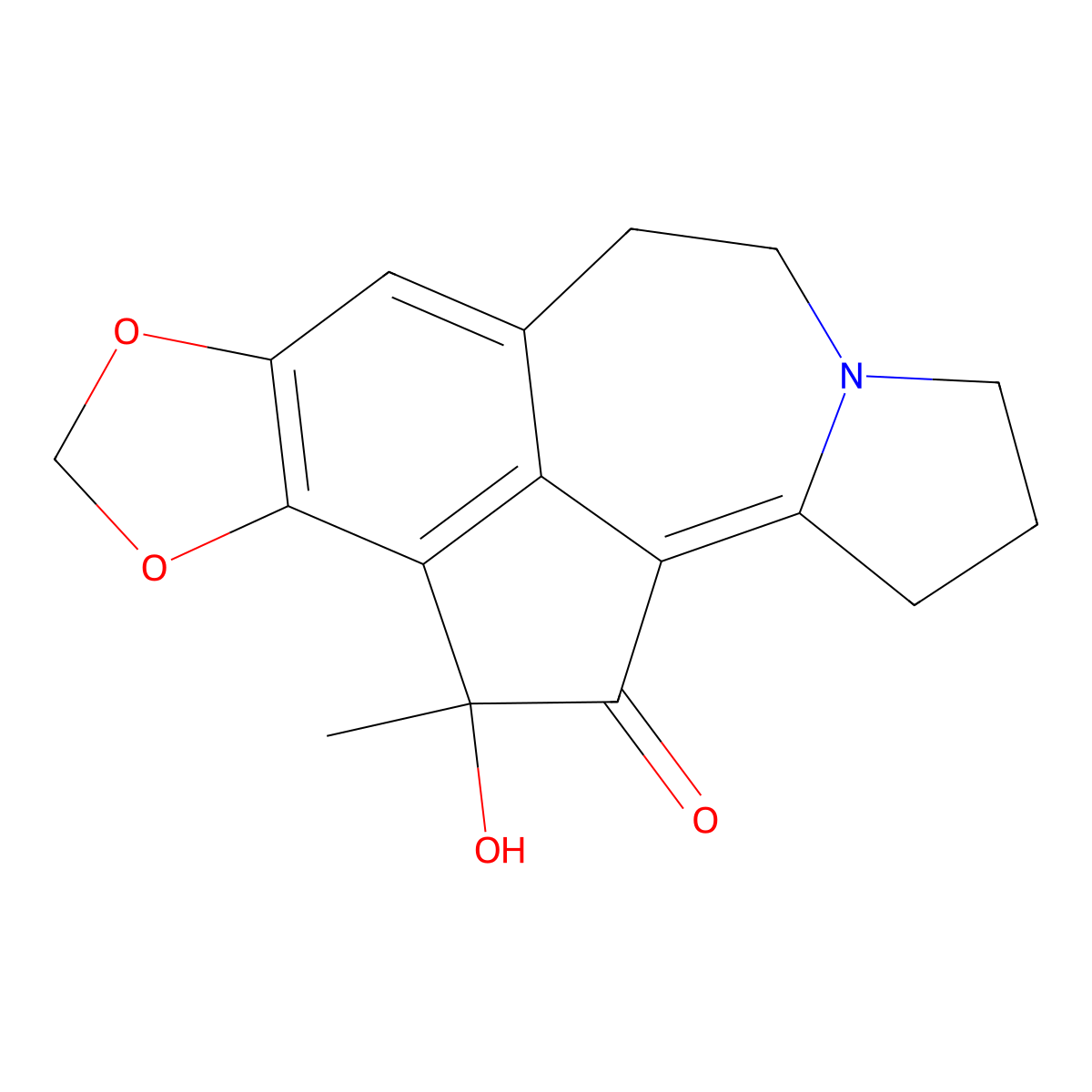 Hainanensine molecular structure, CAS 79233-02-6