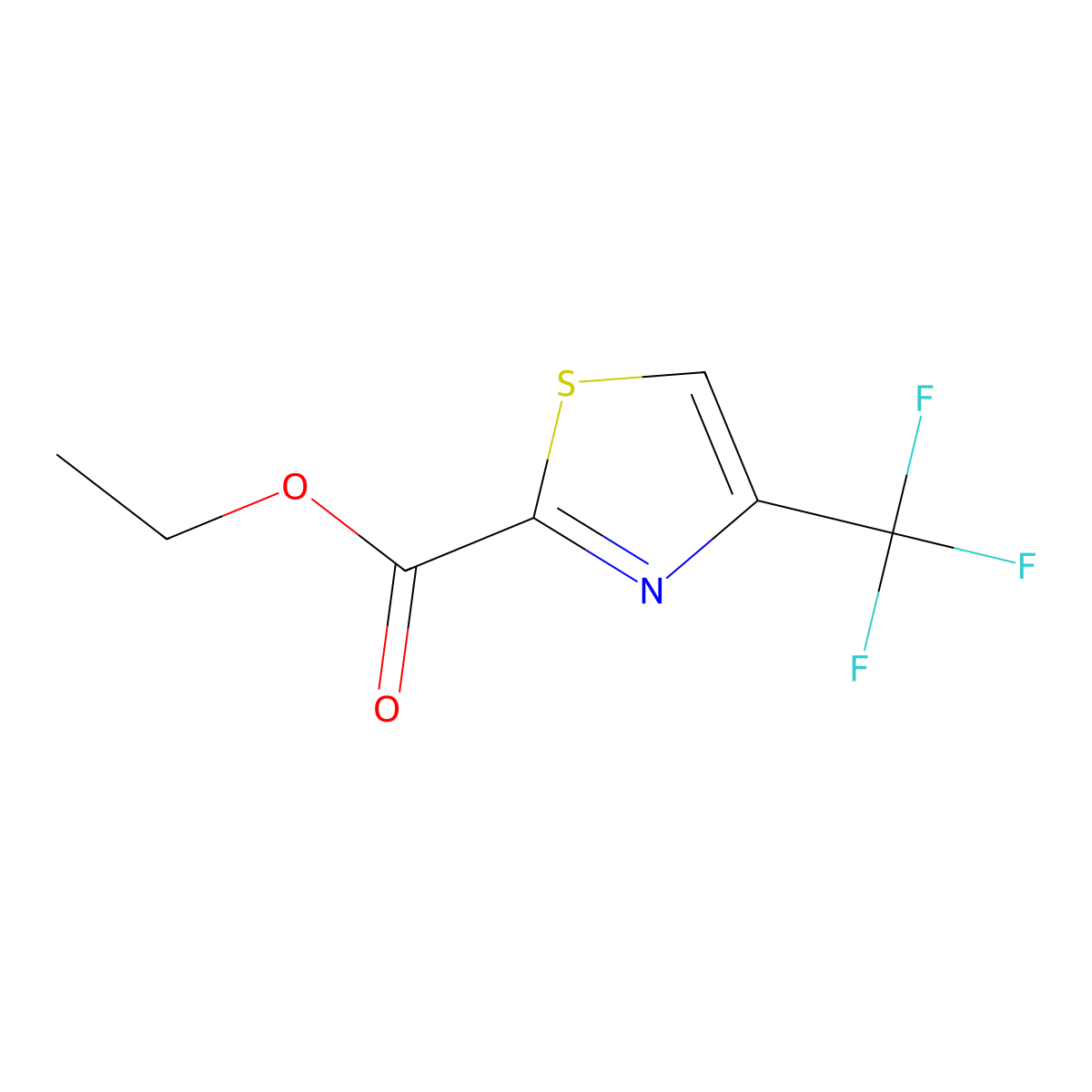 Ethyl 4-(trifluoromethyl)thiazole-2-carboxylate molecular structure, CAS 79247-86-2