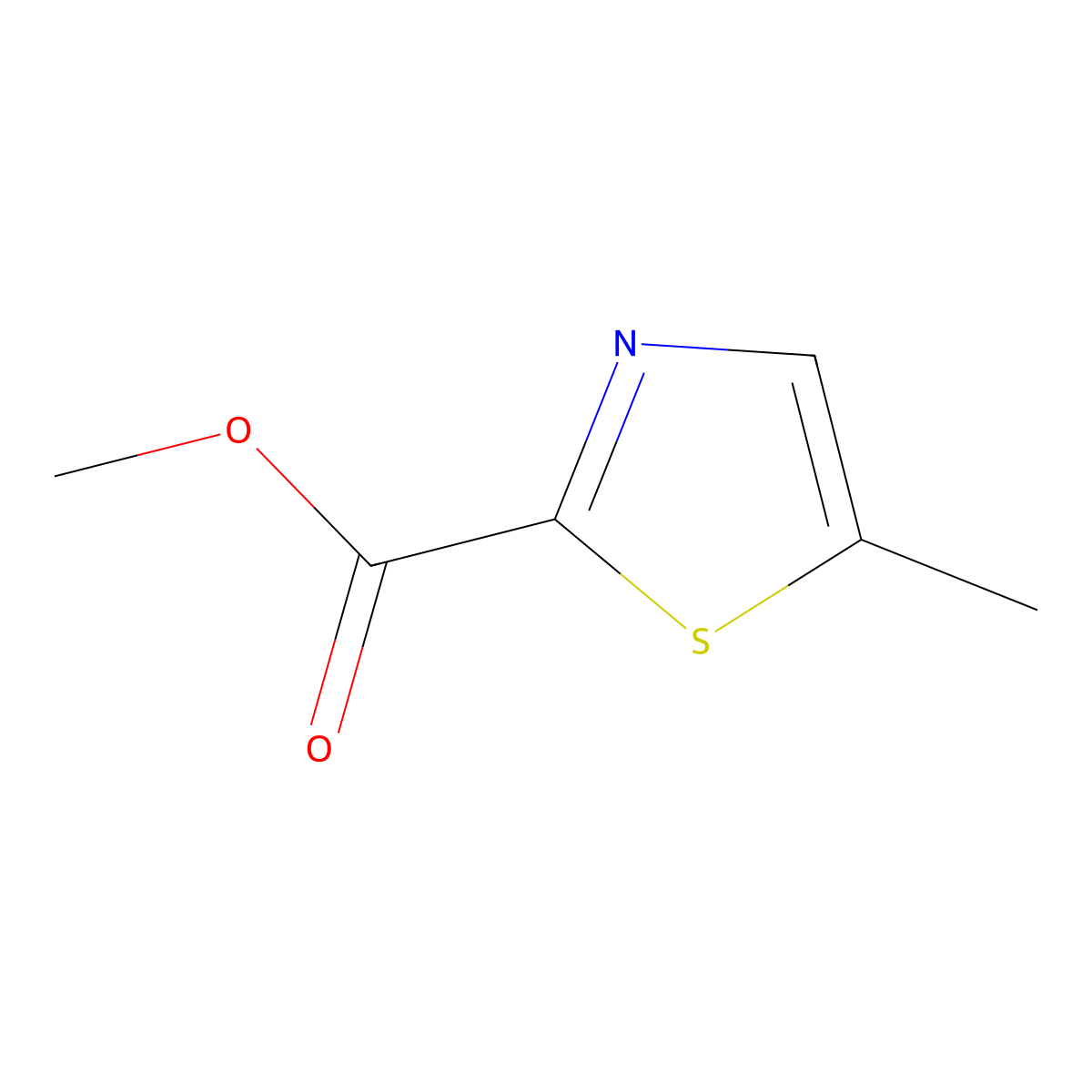 Methyl 5-methylthiazole-2-carboxylate molecular structure, CAS 79247-98-6