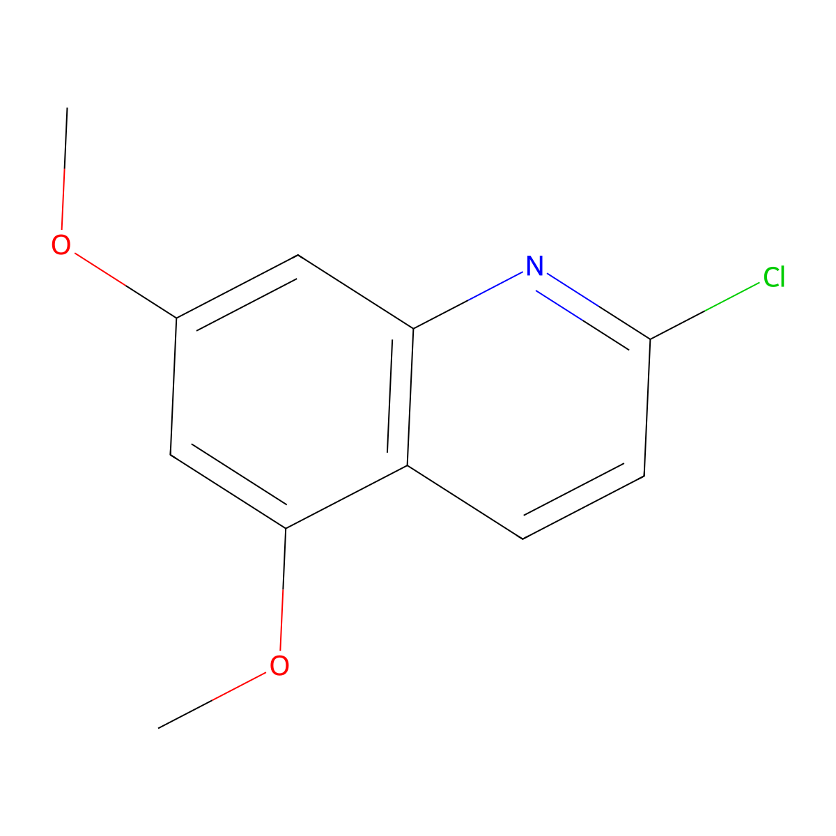 2-Chloro-5,7-dimethoxyquinoline molecular structure, CAS 79249-32-4