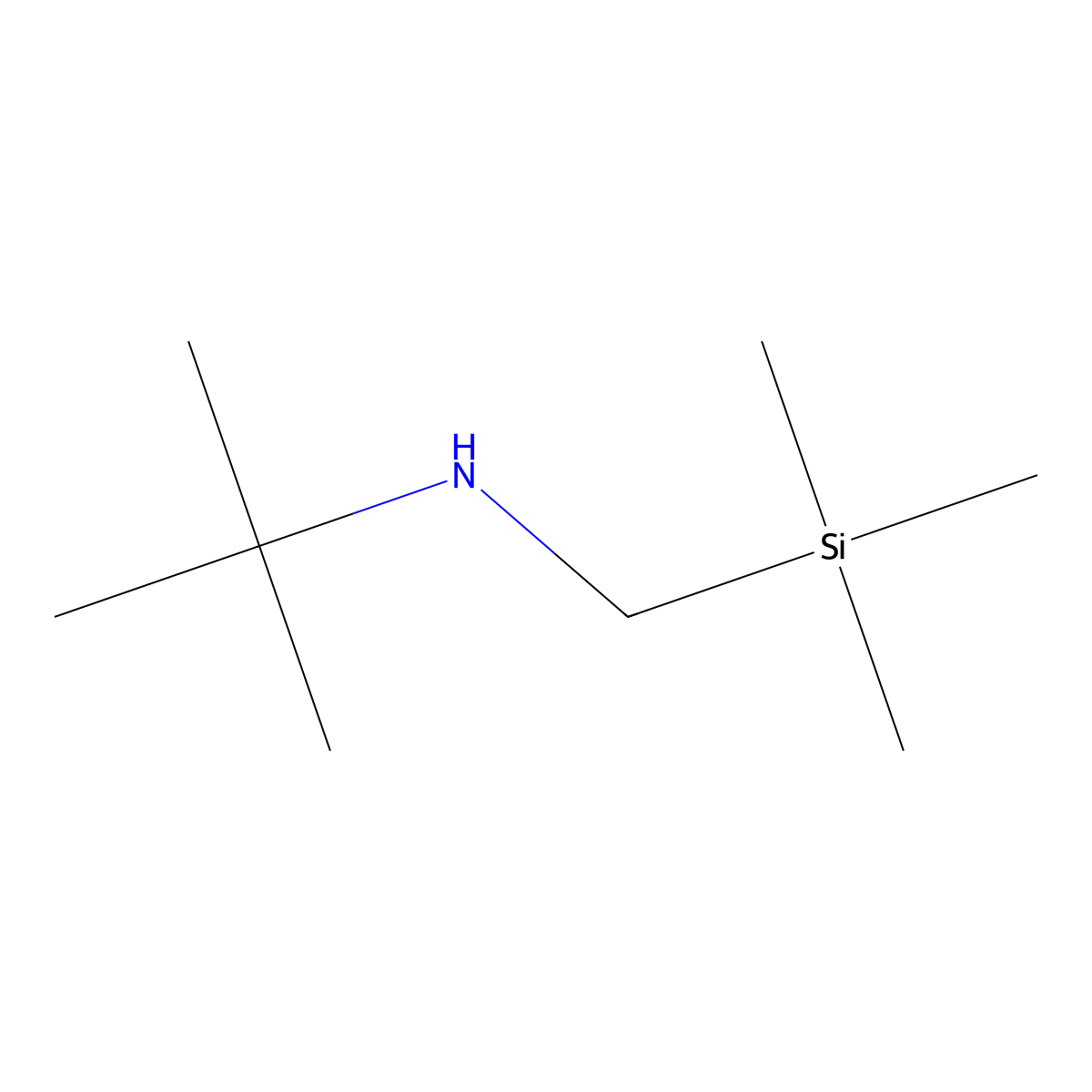 N-tert-Butyl-N-(trimethylsilylmethyl)amine molecular structure, CAS 79250-80-9
