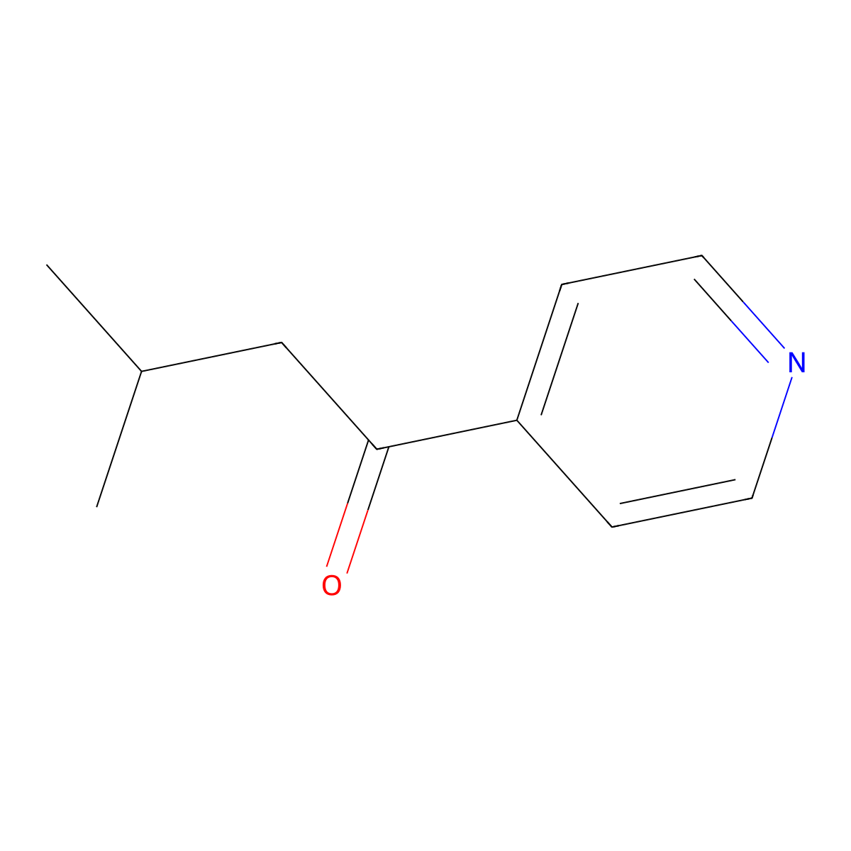 3-Methyl-1-(pyridin-4-yl)butan-1-one molecular structure, CAS 79251-07-3