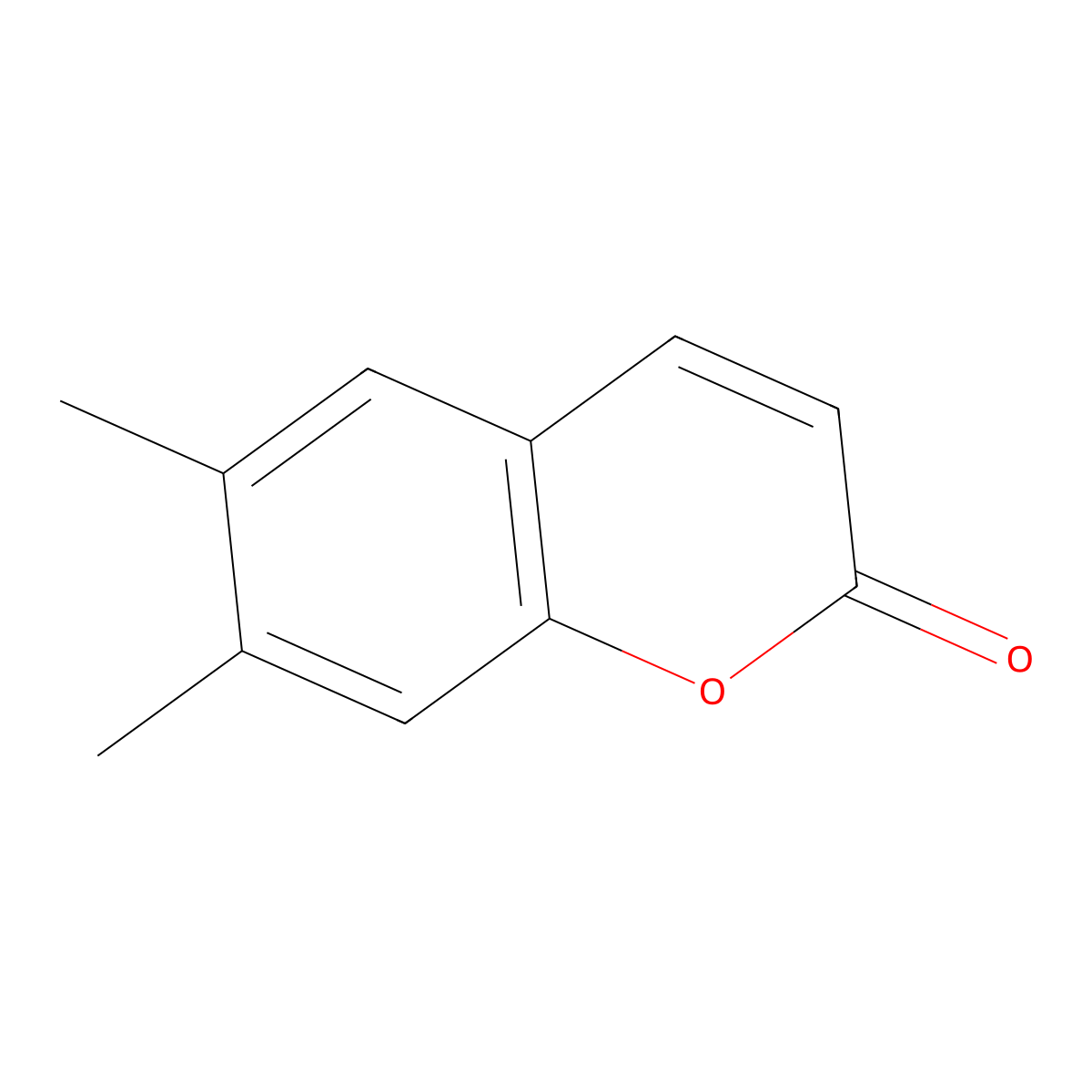 6,7-Dimethyl-2H-1-benzopyran-2-one molecular structure, CAS 79252-42-9