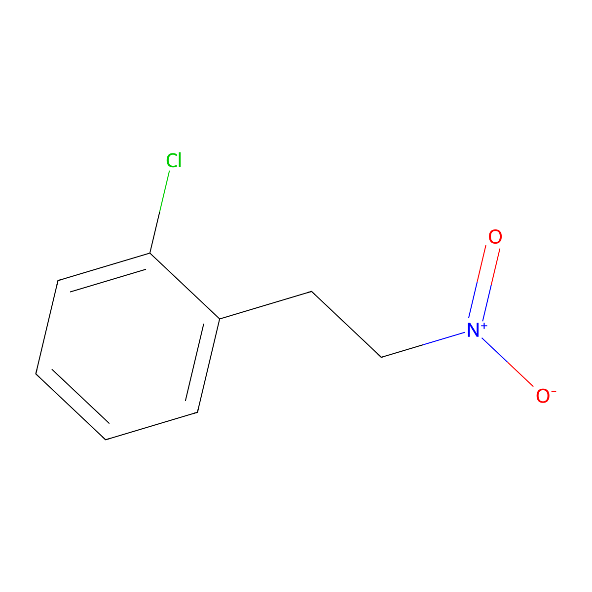 1-Chloro-2-(2-nitroethyl)benzene molecular structure, CAS 79257-76-4