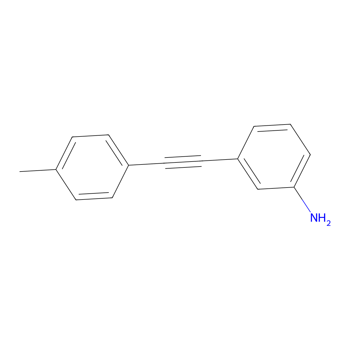 3-p-Tolylethynyl-phenylamine molecular structure, CAS 79259-56-6