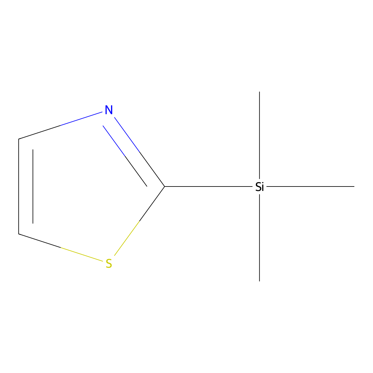 2-Trimethylsilylthiazole molecular structure, CAS 79265-30-8