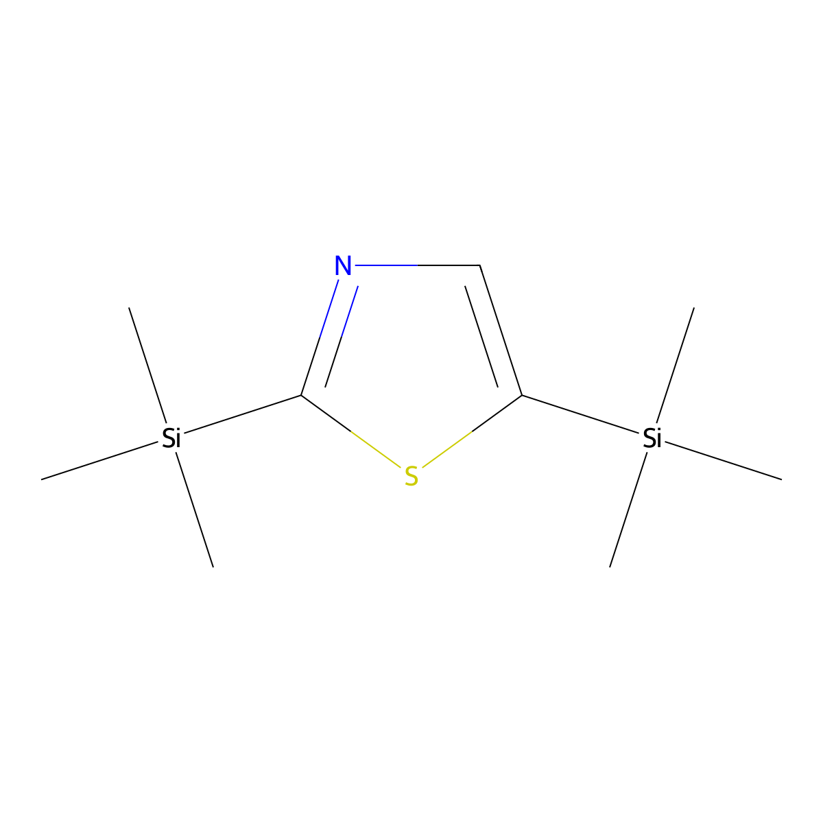 2,5-Bis(trimethylsilyl)thiazole molecular structure, CAS 79265-34-2
