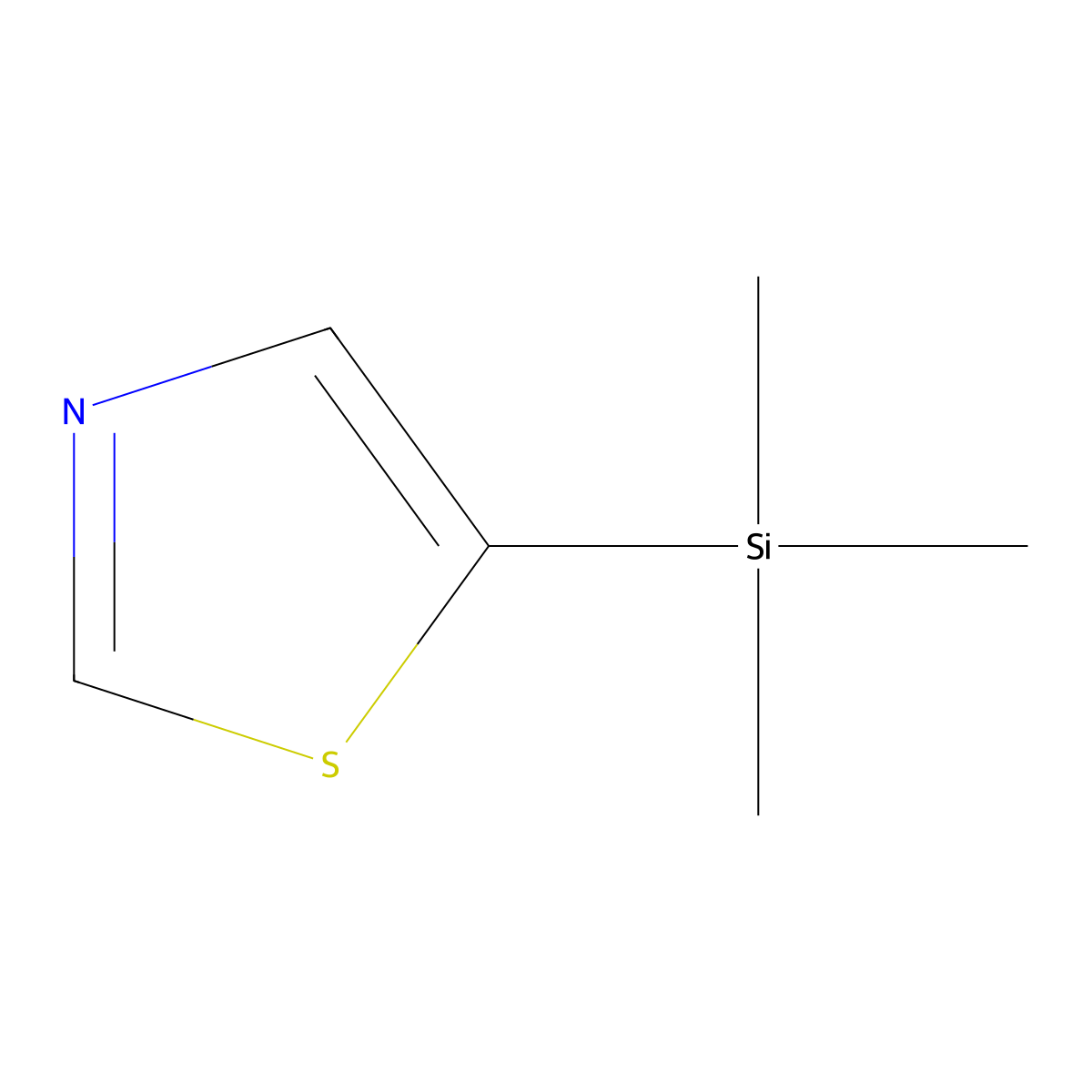 5-Trimethylsilylthiazole molecular structure, CAS 79265-36-4