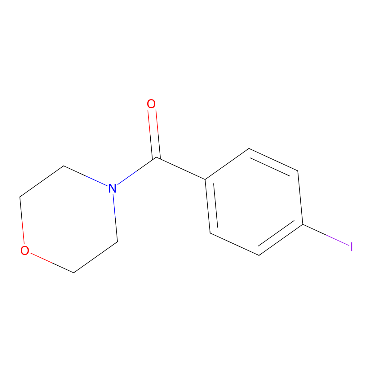 4-[(4-Iodophenyl)carbonyl]morpholine molecular structure, CAS 79271-22-0