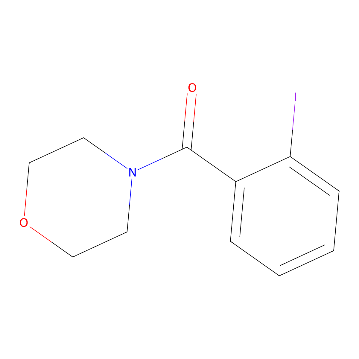 4-[(2-Iodophenyl)carbonyl]morpholine molecular structure, CAS 79271-26-4
