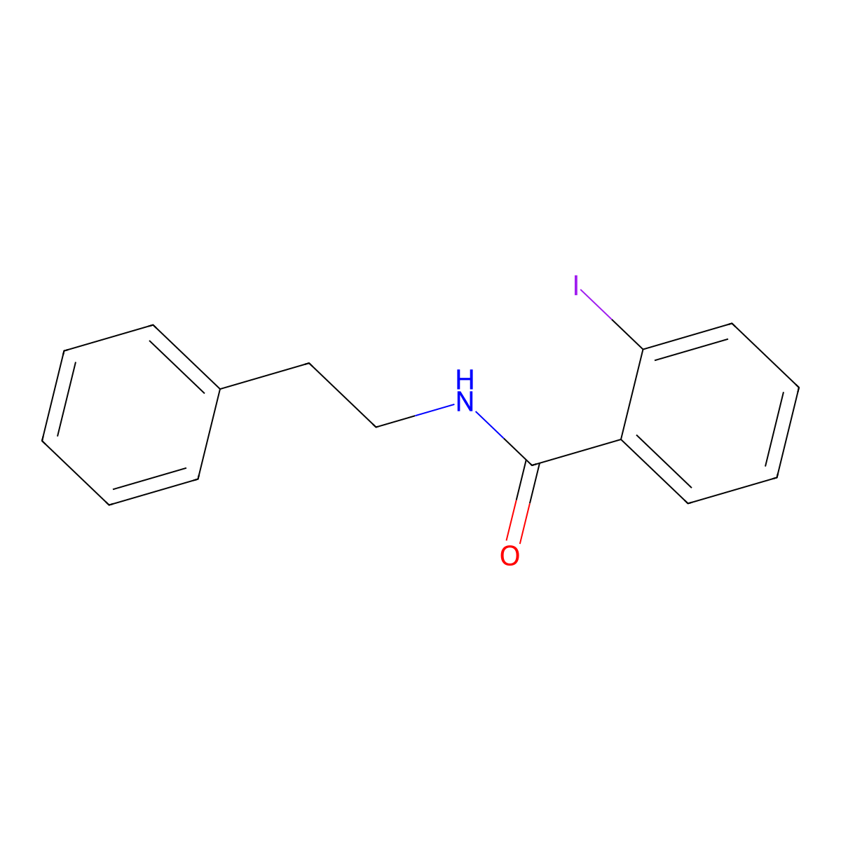 2-Iodo-N-(2-phenylethyl)benzamide molecular structure, CAS 79271-27-5