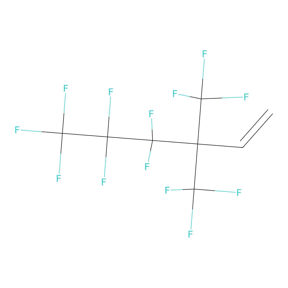 4,4,5,5,6,6,6-Heptafluoro-3,3-bis(trifluoromethyl)hex-1-ene molecular structure, CAS 79272-26-7