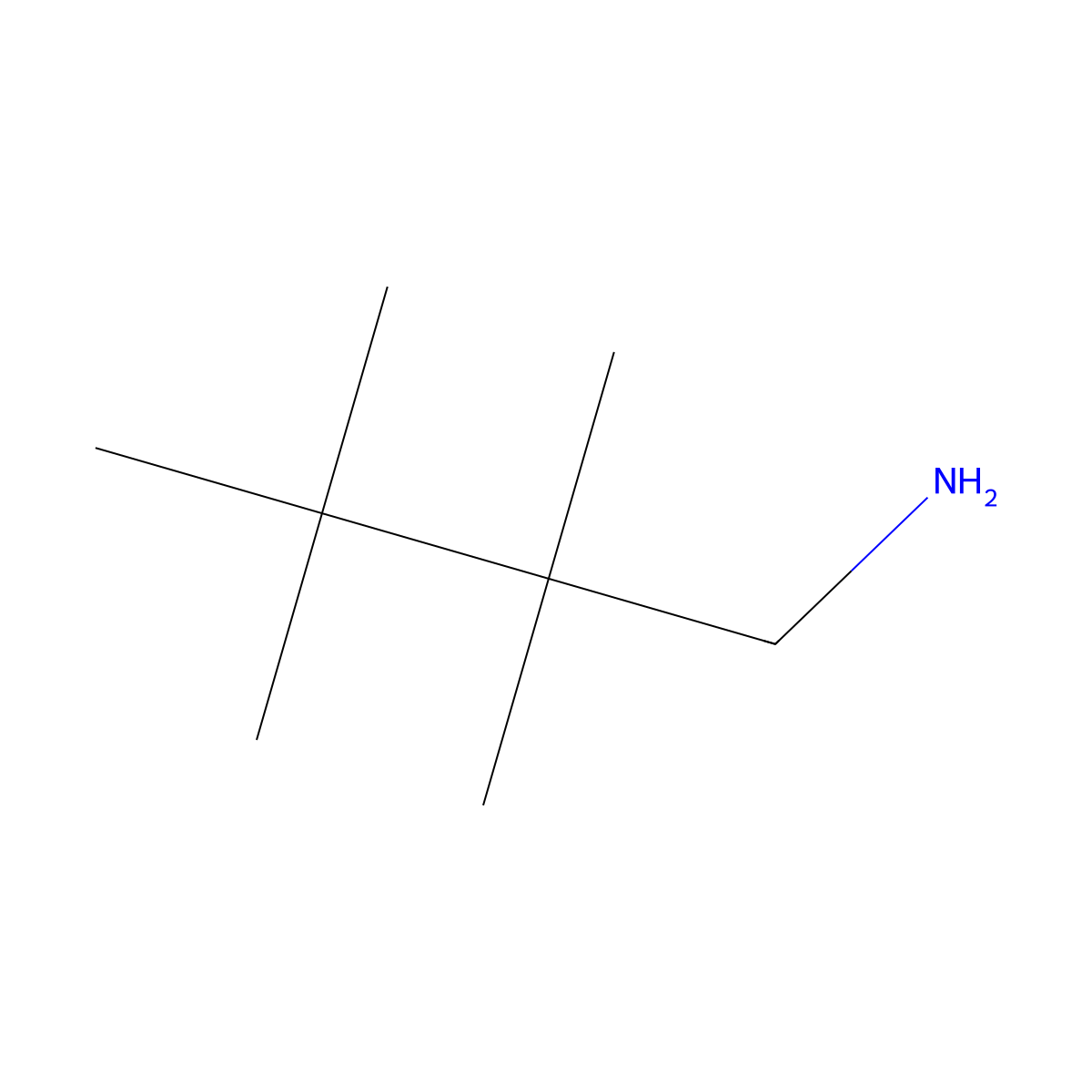 2,2,3,3-Tetramethylbutan-1-amine molecular structure, CAS 792842-89-8