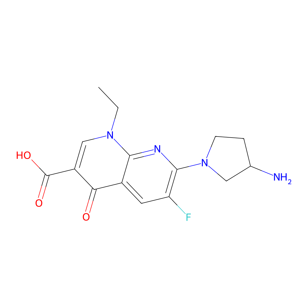Esafloxacin molecular structure, CAS 79286-77-4