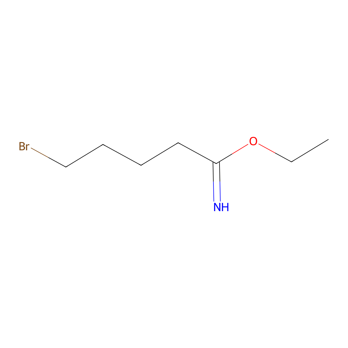 Ethyl 5-bromopentanimidate molecular structure, CAS 792861-69-9