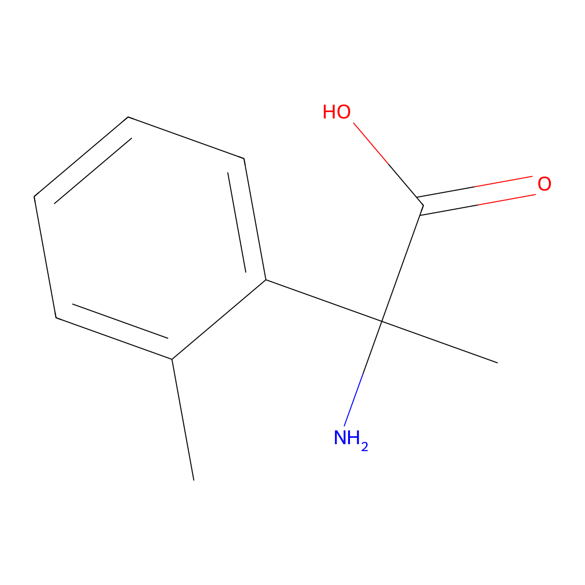 2-Amino-2-o-tolylpropanoic acid molecular structure, CAS 792862-78-3