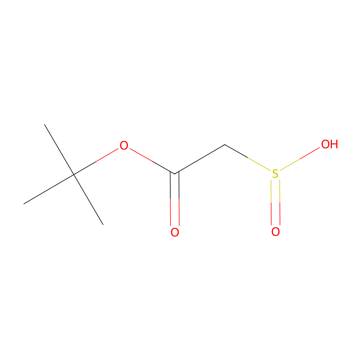 2-(Tert-butoxy)-2-oxoethane-1-sulfinic acid molecular structure, CAS 792866-43-4