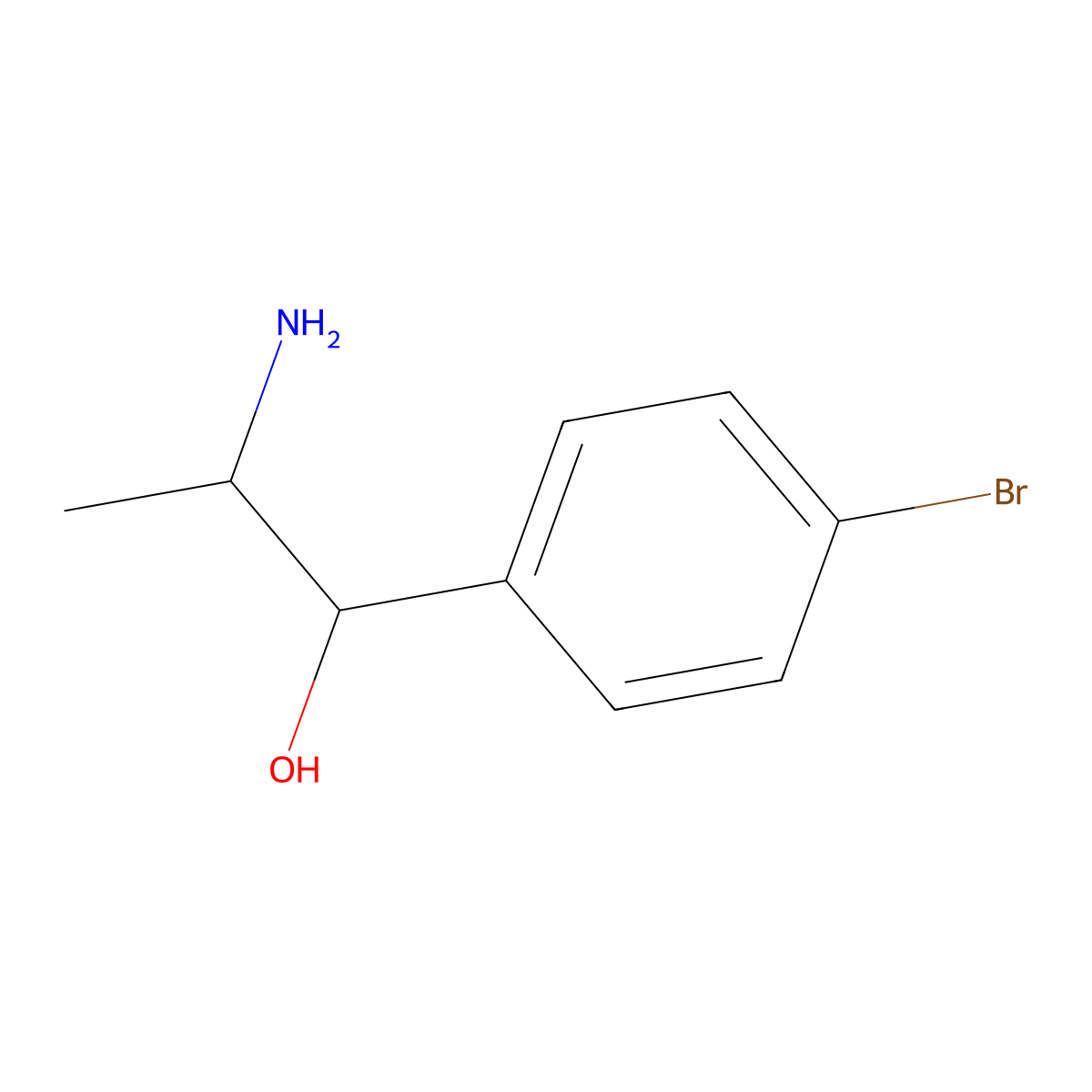 2-Amino-1-(4-bromophenyl)propan-1-ol molecular structure, CAS 792876-12-1