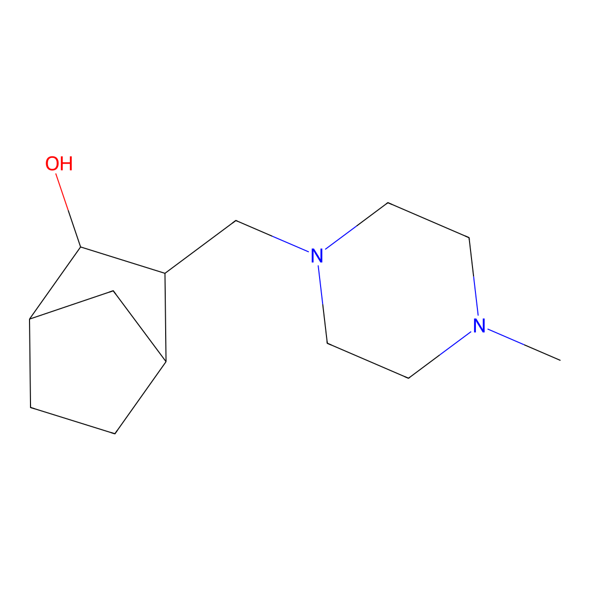 3-[(4-Methylpiperazin-1-yl)methyl]bicyclo[2.2.1]heptan-2-ol molecular structure, CAS 792888-95-0