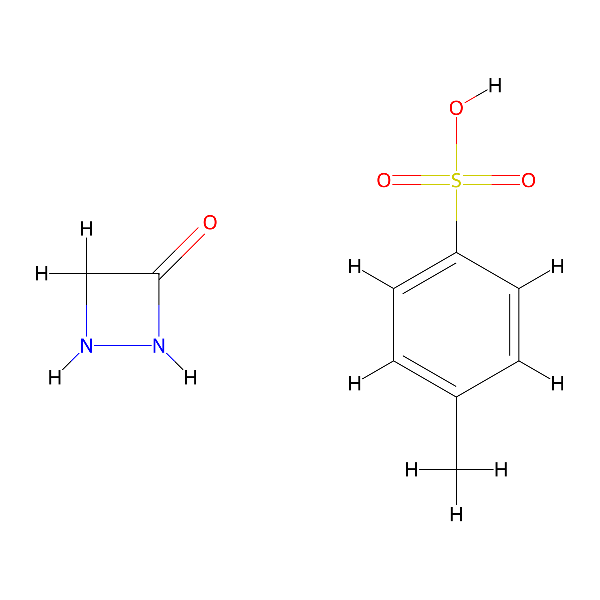 1,2-Diazetidin-3-one; 4-methylbenzene-1-sulfonic acid molecular structure, CAS 79289-49-9
