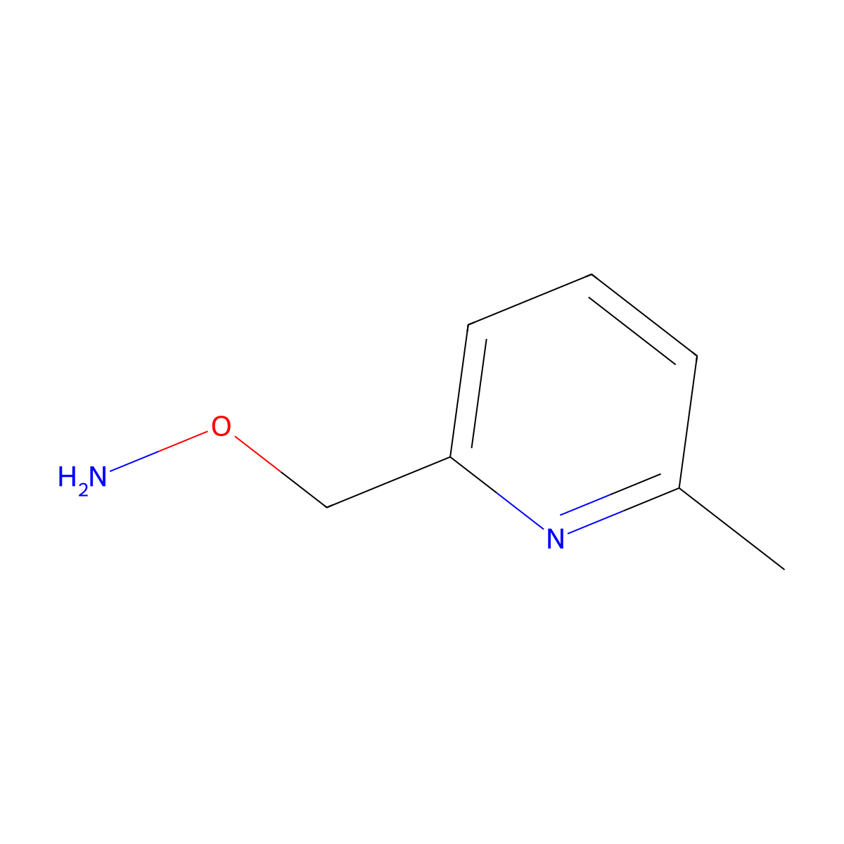 O-[(6-methylpyridin-2-yl)methyl]hydroxylamine molecular structure, CAS 792913-92-9