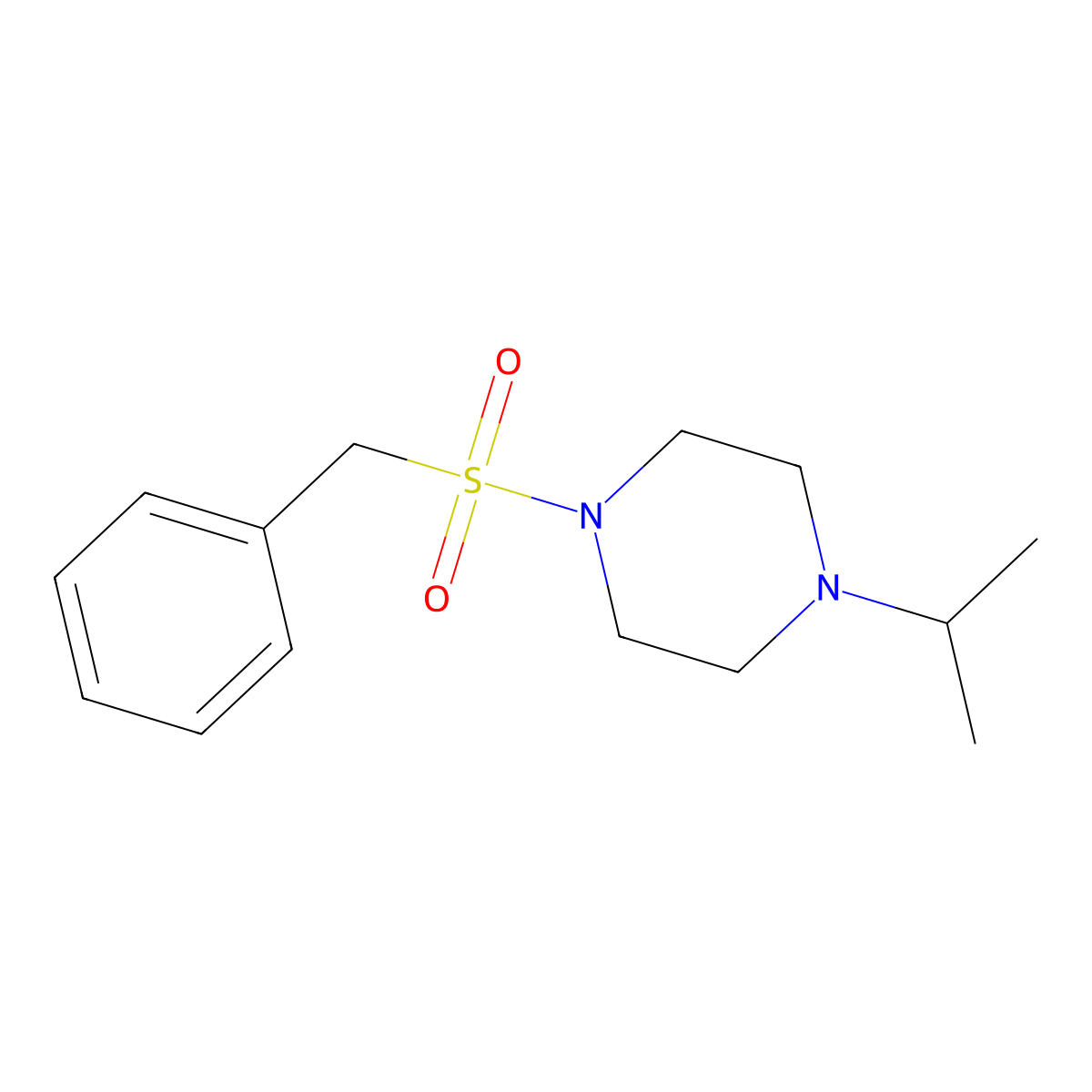 1-Benzylsulfonyl-4-propan-2-ylpiperazine molecular structure, CAS 792926-74-0