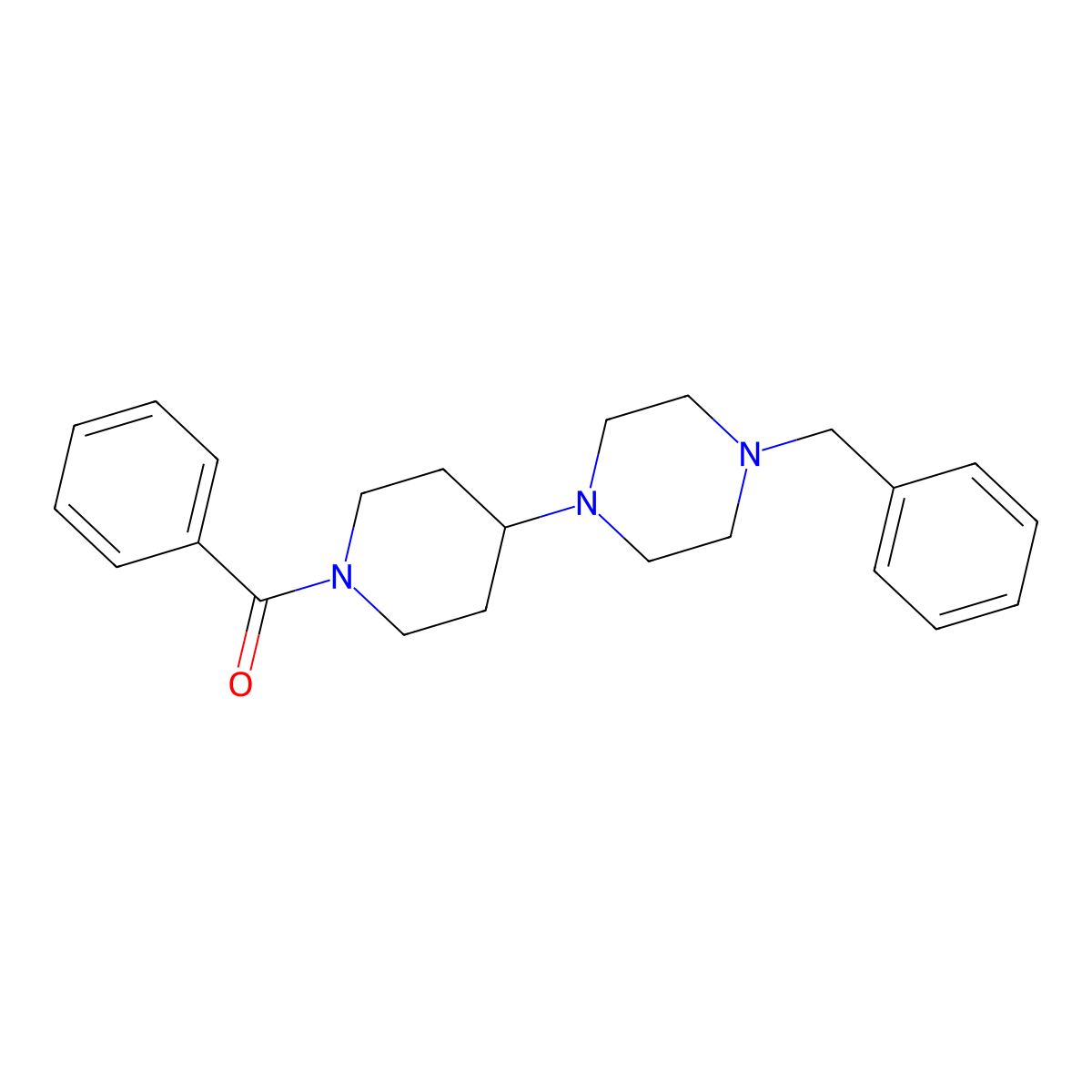 1-(1-Benzoyl-4-piperidinyl)-4-benzylpiperazine molecular structure, CAS 792926-80-8