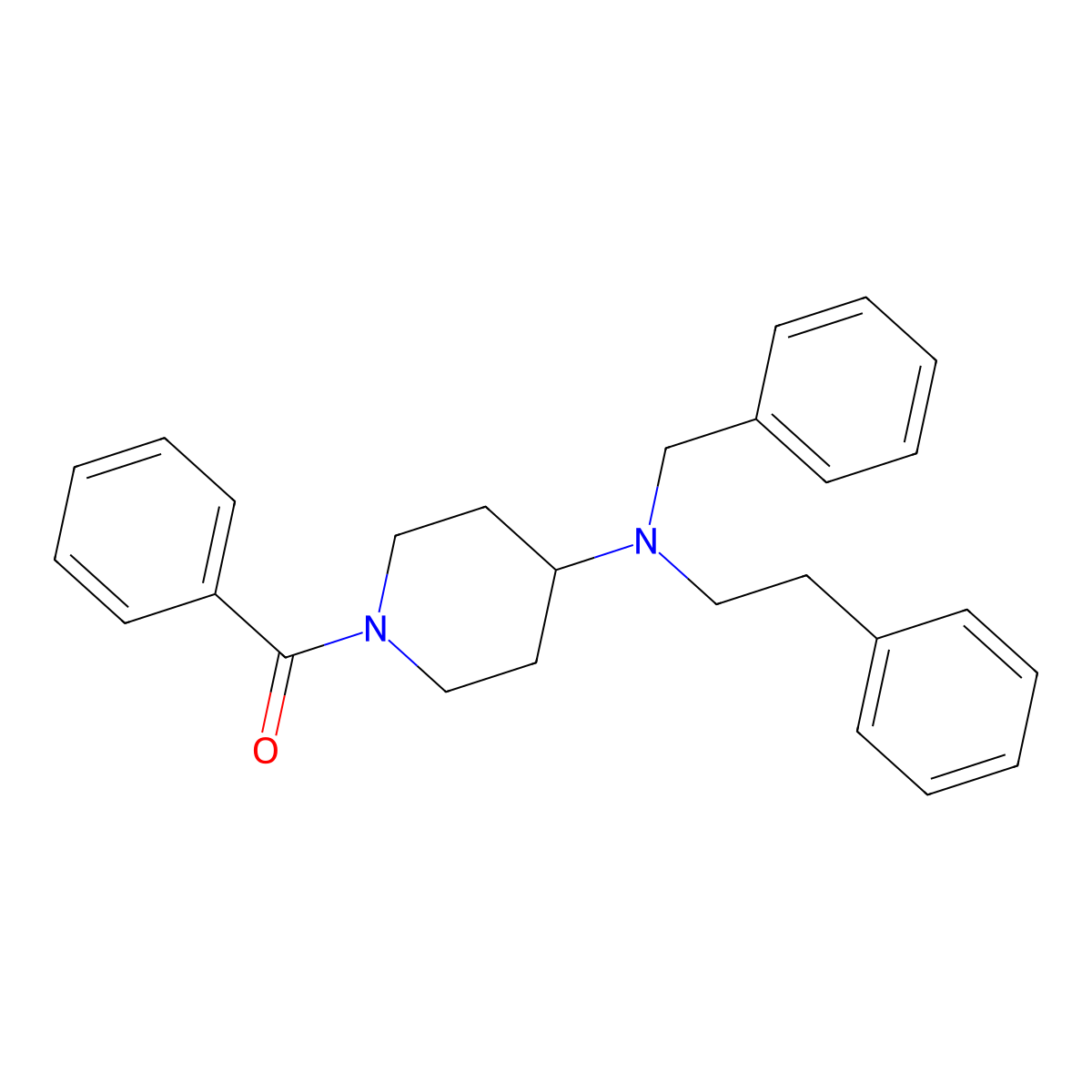 Phenyl 4-[(2-phenylethyl)benzylamino]piperidyl ketone molecular structure, CAS 792926-81-9