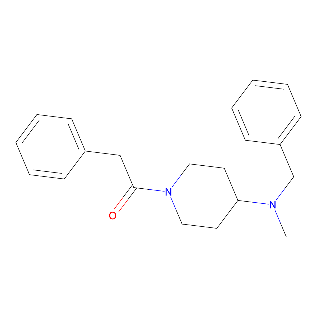1-[4-[Benzyl(methyl)amino]piperidin-1-yl]-2-phenylethanone molecular structure, CAS 792927-39-0